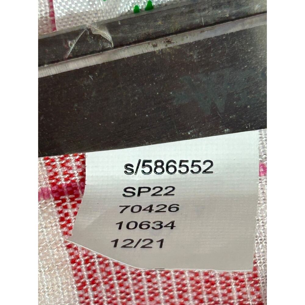 Loft Gauzy Picnic Dress XL Red White Plaid Flutter Sleeves Ruffle Hem No Belt - Picture 8 of 11